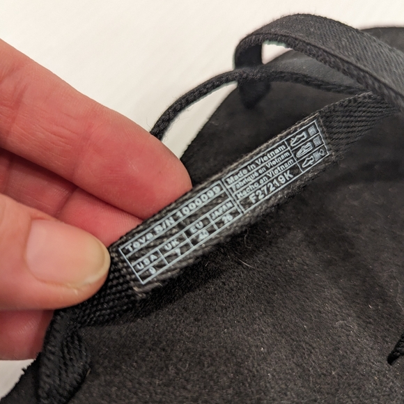 TEVA Olowahu black strappy wedge heel slide sandals - Picture 4 of 9